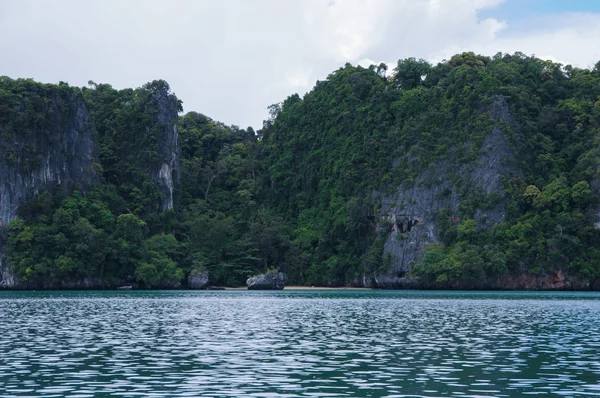 Cliffs on the Trees ha coperto l'isola. Koh Hong Island a Phang Nga Bay vicino Krabi e Phuket. Tailandia . — Foto Stock