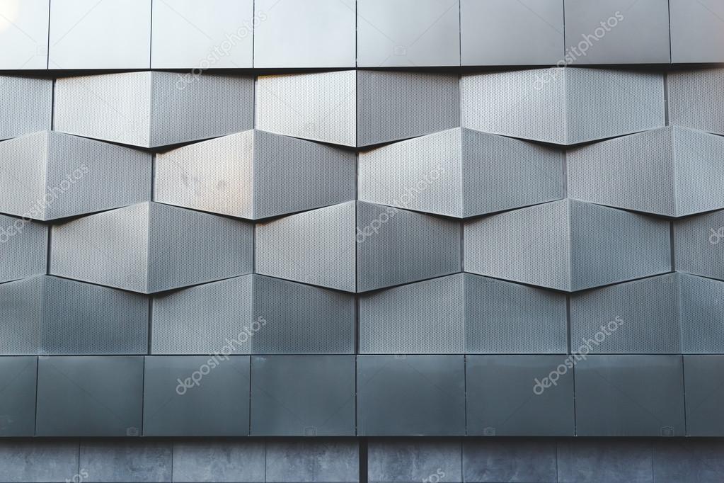 abstract black metal wall