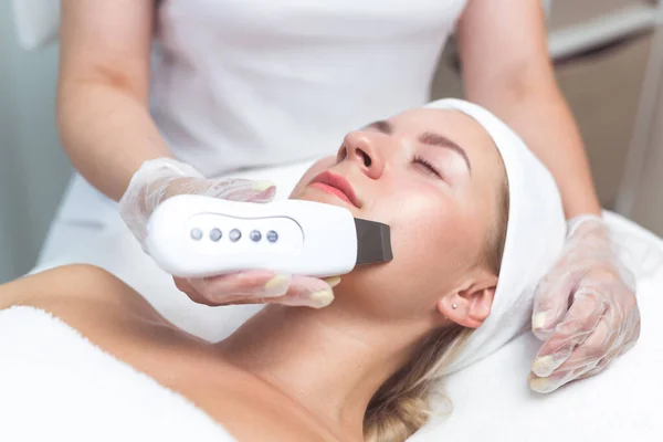 A holistic skin care treatment with an ultrasonic cleaner