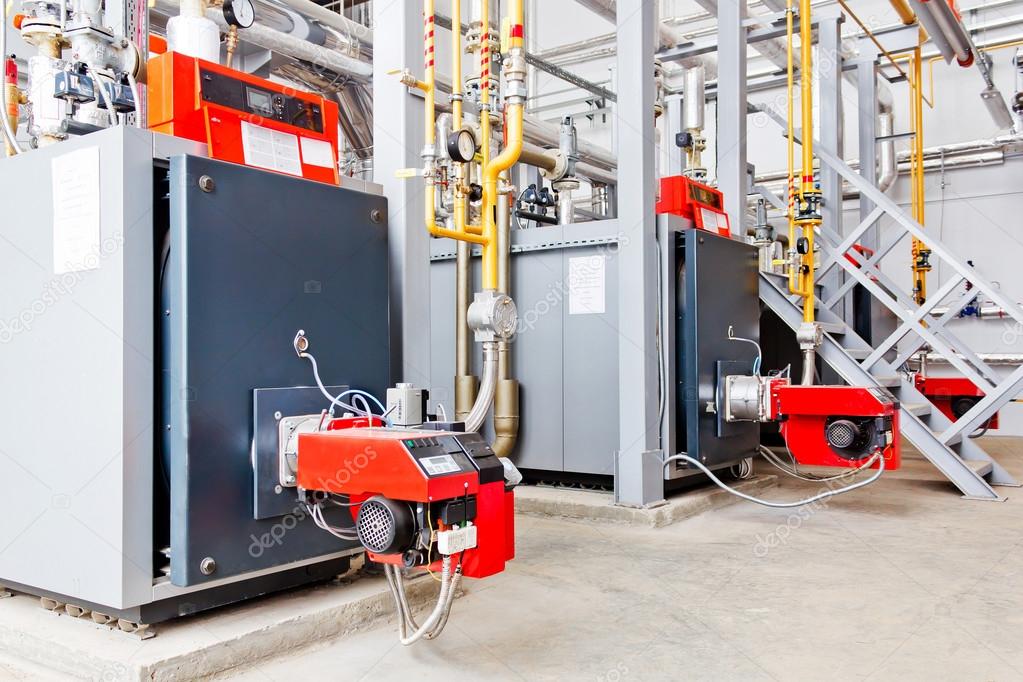 Industrial boiler equipment at plant