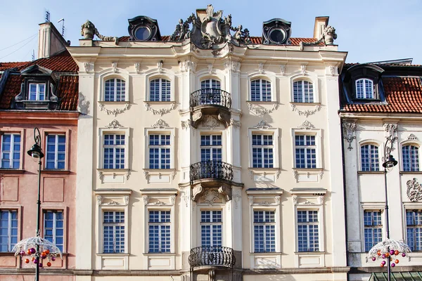 Facade of old European building