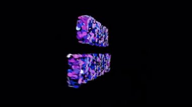 Pazartesi siber metni alfa üzerine pul şeklinde. Yüksek kalite 4k görüntü