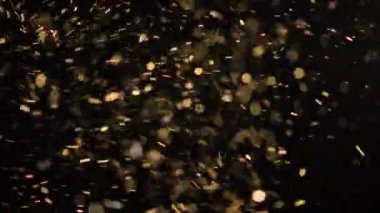 Siyah arkaplanda parçacık örtüsü 