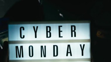 Siber Pazartesi El Tutma Işığı. Yüksek kalite fotoğraf