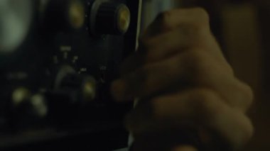 Veri iletimi için eski bir telsiz. Yüksek kalite 4k görüntü