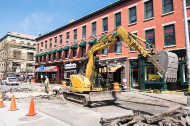 yol inşaat işçileri