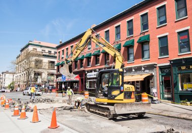 yol inşaat işçileri