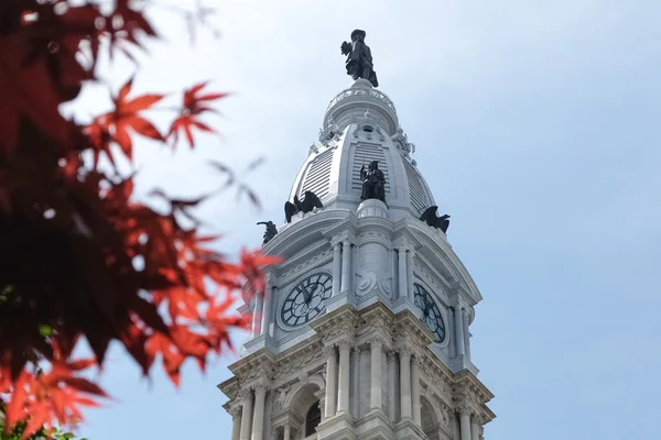 フィラデルフィア市庁舎のトップ — ストック写真