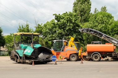 Özel yol makine inşaat asfaltlama için çalışır