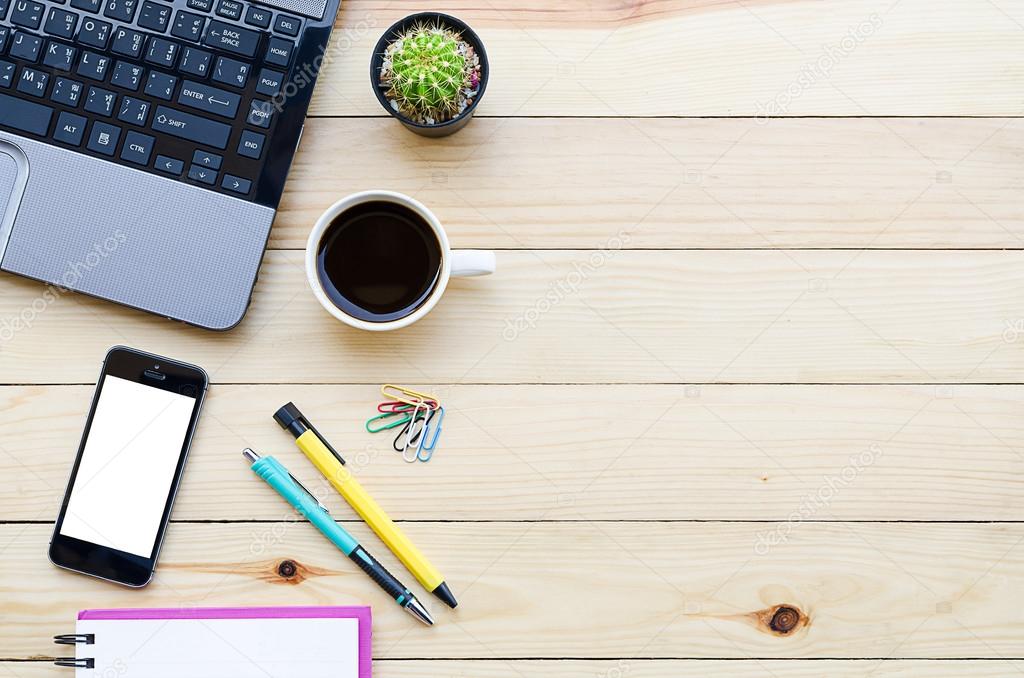 Office desk table Stock Photo by ©mc_stockphoto.hotmail.com 104069460