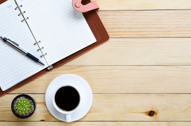 boş deri notebook