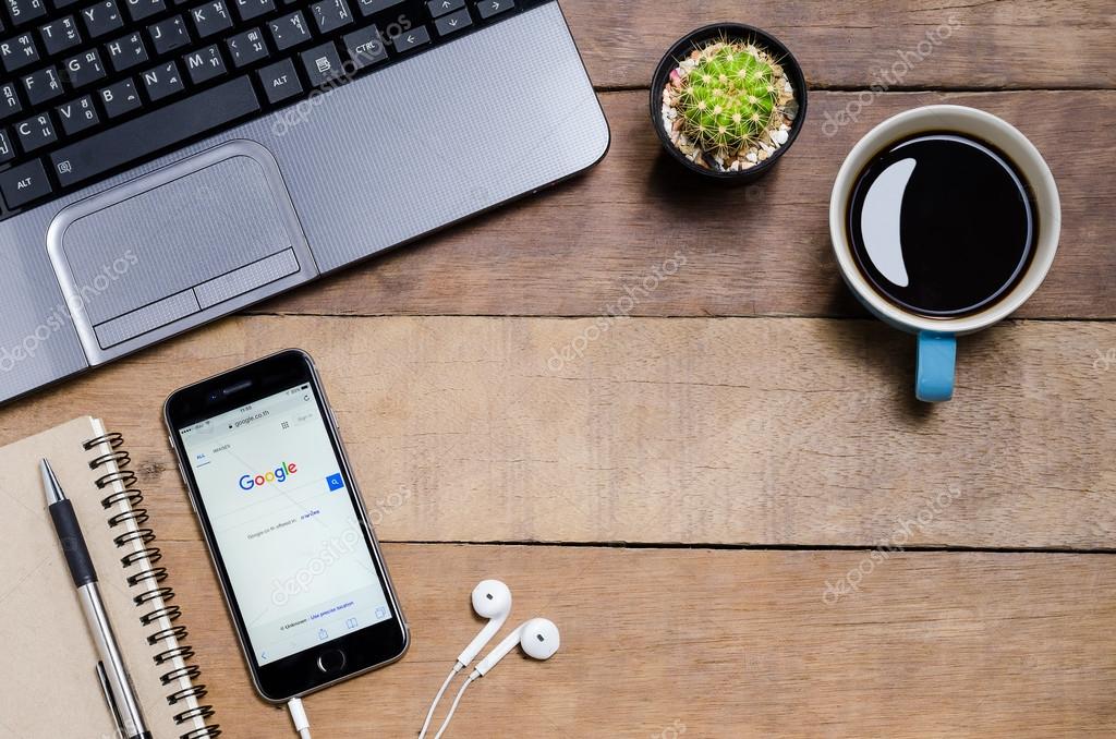 CHIANG MAI, THAILAND - MARCH 15,2016: Google Maps is a web mapping service application and technology provided by Google. Also available as a mobile app for smartphones.