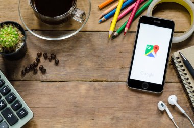 Google apps iphone 6s gösteren haritalar.