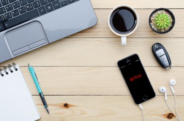 Iphone 5s açık Netflix uygulaması