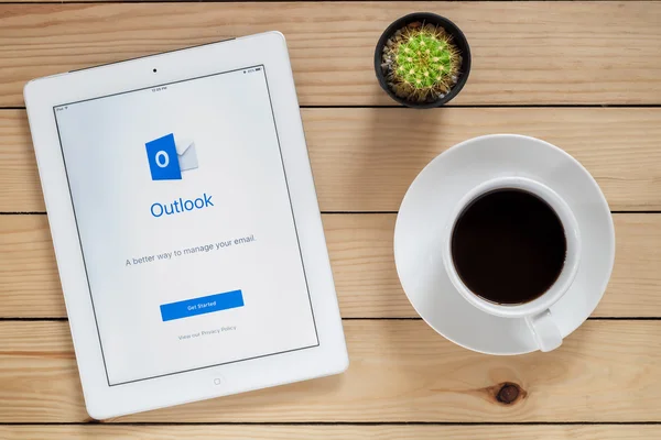 IPad 4 ouvrir Microsoft Outlook — Photo