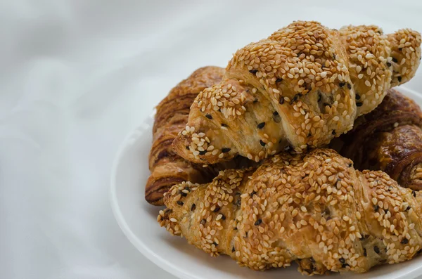 Sesame Croissant for Breakfast.