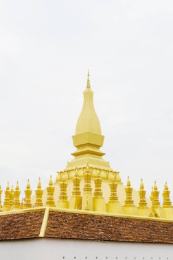 Pha That Luang (veya Büyük Stupa), Vientiane Şehri Laos 'un tek çekici simgesidir..
