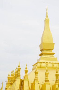 Pha That Luang (veya Büyük Stupa), Vientiane Şehri Laos 'un tek çekici simgesidir..
