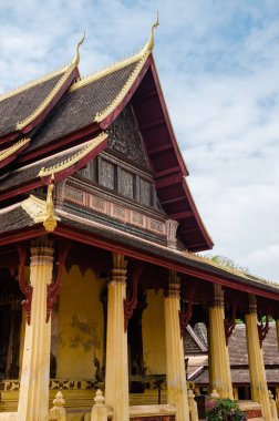 Antika Wat Sisaket Manastırı Vientiane Başkenti Laos 'un Dini Çekici Simgesidir..
