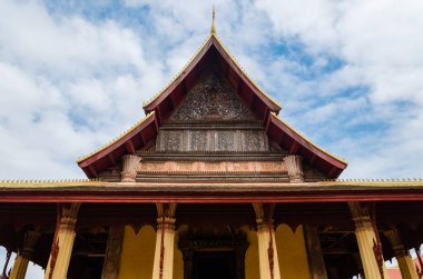 Antika Wat Sisaket Manastırı Vientiane Başkenti Laos 'un Dini Çekici Simgesidir..