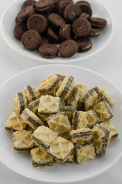 Küçük Gözleme ve Kurabiyeler Gevşemek İçin Atıştırma Zamanı.