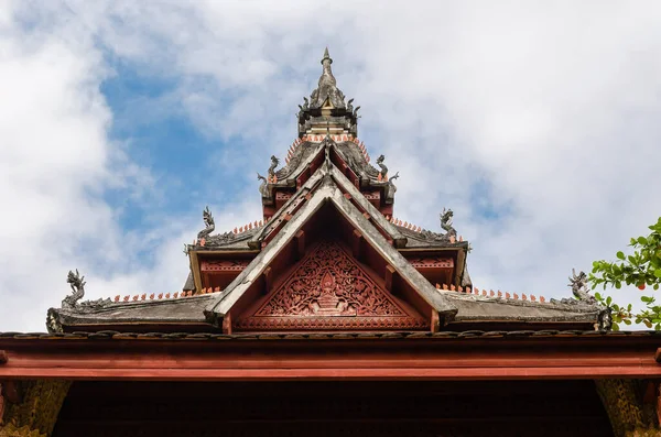 Starožitný Pavilon Kláštera Wat Sisaket Náboženskou Atrakcí Města Vientiane Laosu — Stock fotografie