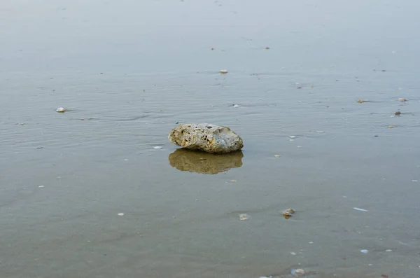 Rock Sand Beach Natural Fonu Kullanıldı — Stok fotoğraf