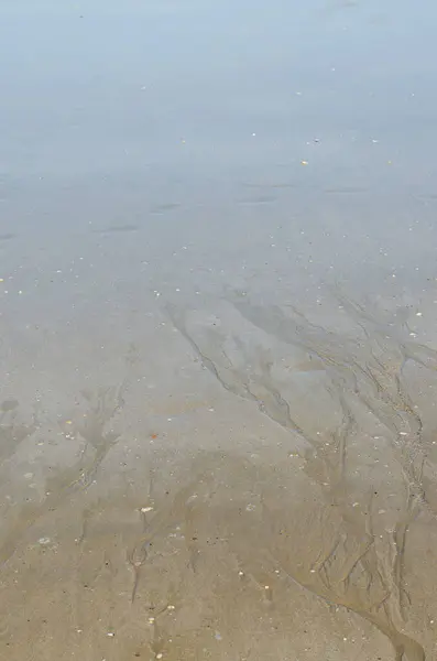 Praia Areia Água Mar Para Fundo Natural Usado — Fotografia de Stock