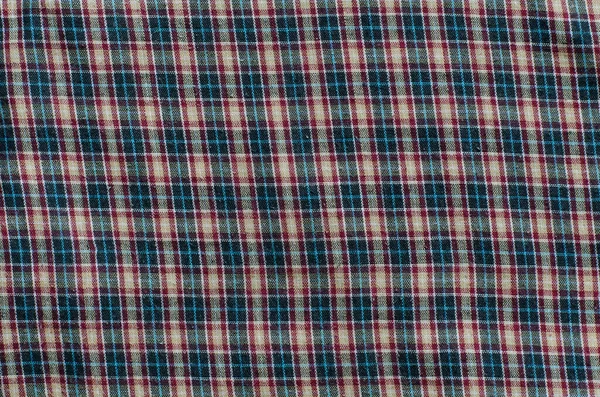 Textura Modré Ginghamské Tkaniny — Stock fotografie