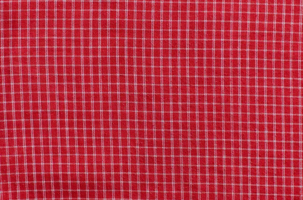 Tekstura Tkaniny Red Gingham — Zdjęcie stockowe