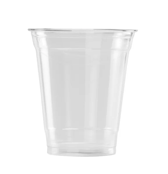 Kırpma yolu ile beyaz arka plan üzerinde plastik cam
