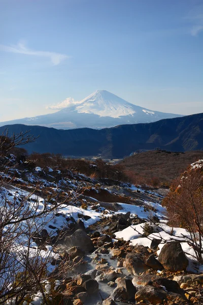 Kışın, Hakone dağ Fuji 