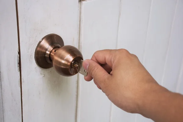Hand hold keys to locking or unlocking the door