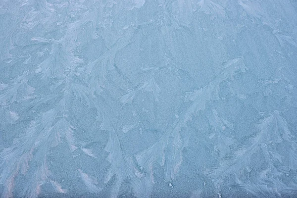 Severe Frost Street Froze Car Window Street — Stock Photo, Image