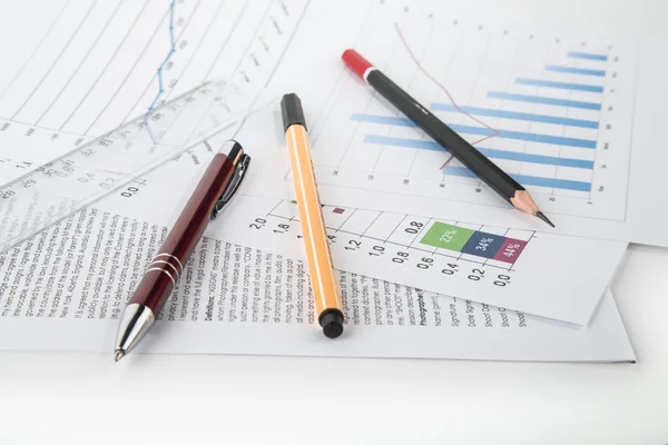 Items office worker on a desktop — Stock Photo, Image