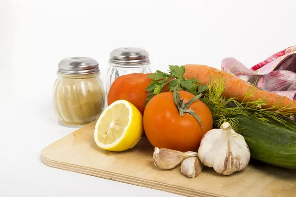 Fresh vegetables for salad. — Stock Photo, Image