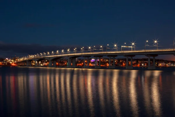 Bridge Volga River — Stock Photo, Image