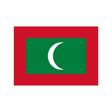 Maldivler Bayrak simgesi vektör tasarım şablonları basit ve modern konsept
