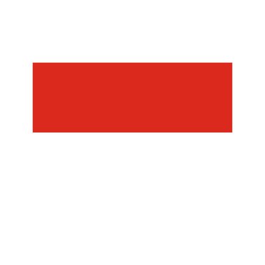 Endonezya Bayrak simgesi vektör tasarım şablonları basit ve modern konsept