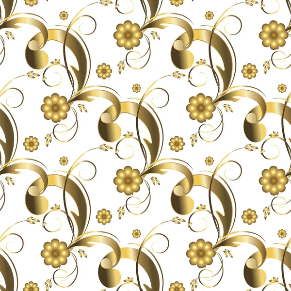 Seamless gold pattern — Stock Vector