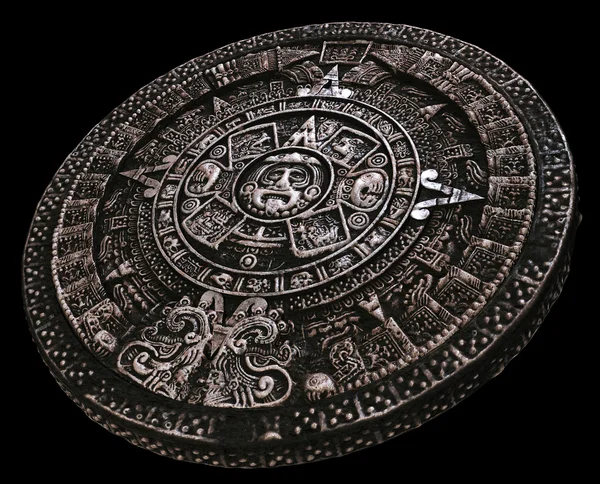 Pełne Majów kalendarz z odległości — Zdjęcie stockowe