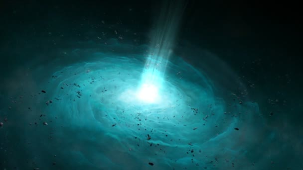 Animation de galaxies vortex dans l'univers — Video