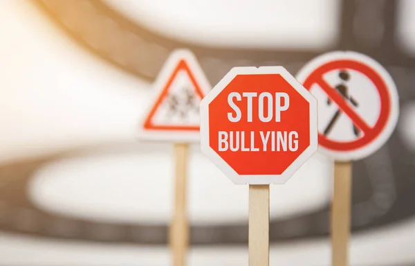 stop bullying sign. stop bullying. top discrimination based on race religion gender