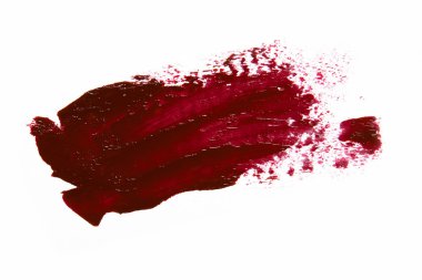 parçalanmış leke kırmızı ruj