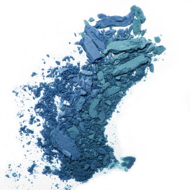 Mavi ufalanmış göz farı