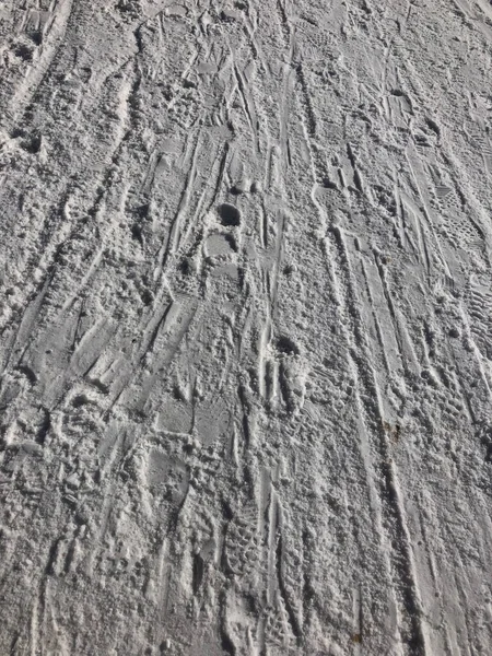 Snow Winter Mountain Trace — Stock Photo, Image