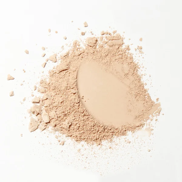 Crumbled natural powder make up — Stock Photo, Image