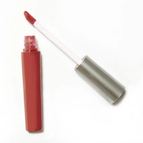 Röd lip gloss paketet — Stockfoto