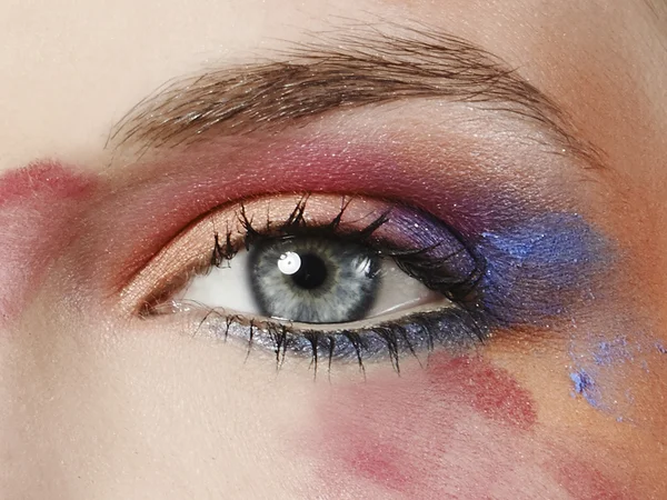 Cara de mujer con ojo morado —  Fotos de Stock