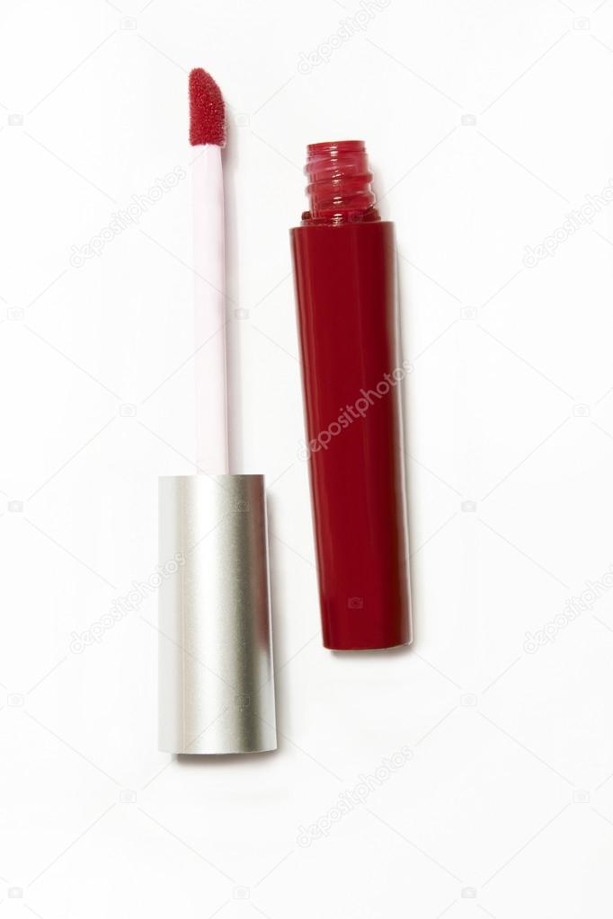 red lip gloss package